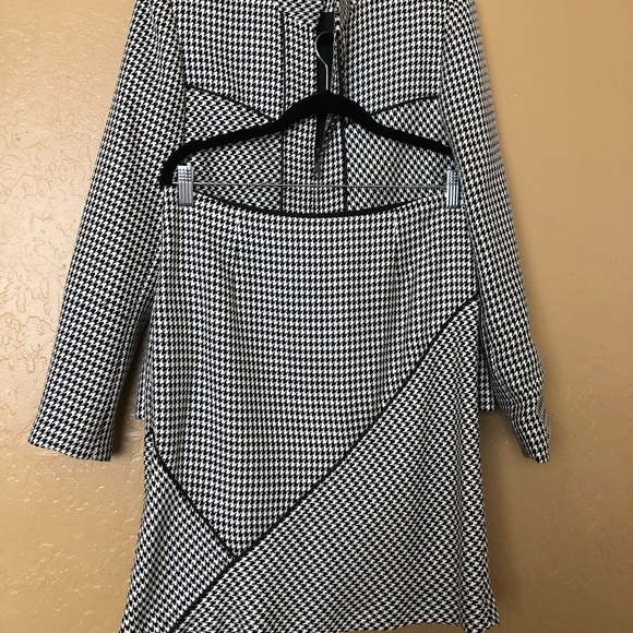Ilyse Hart LTD jacket coat and skirt pattern black and white - Picture 3 of 8